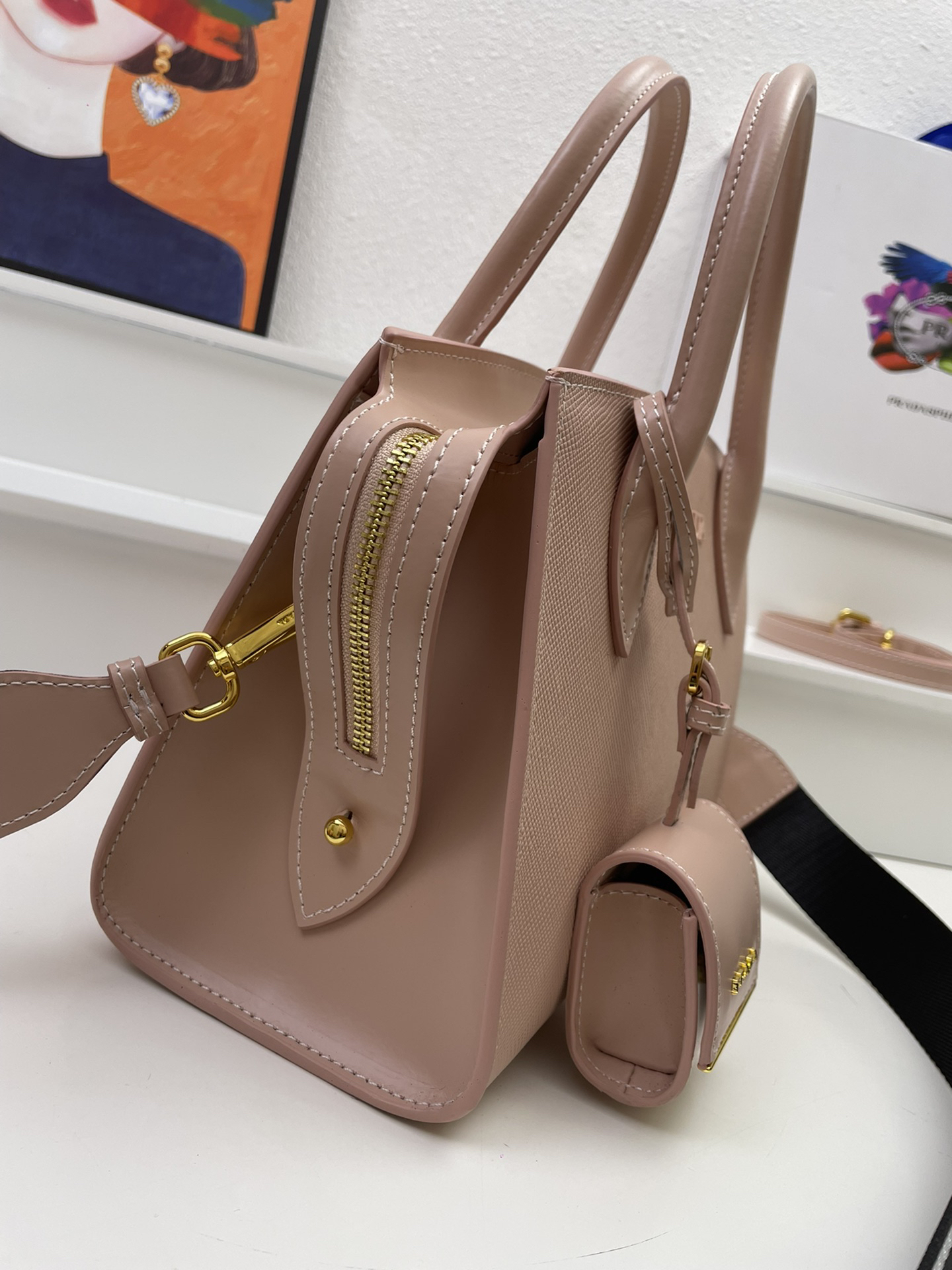 プラダ「Prada」 デュアルショルダー ジップトップバッグ