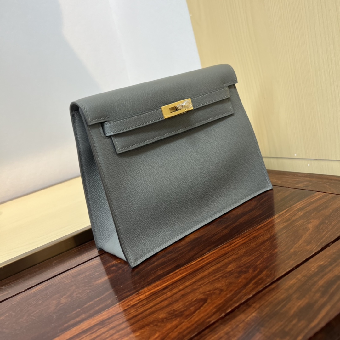 エルメス「Hermès」ケリーダンス 22 0L エヴァーカーレザー ショルダーバッグ