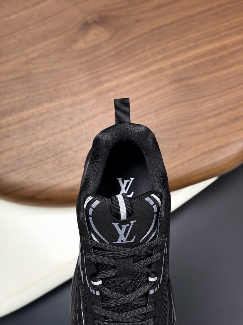 ルイ・ヴィトン「Louis Vuitton」ルイ・ヴィトン ラン 2.0 スニーカー / レザーメッシュスニーカー