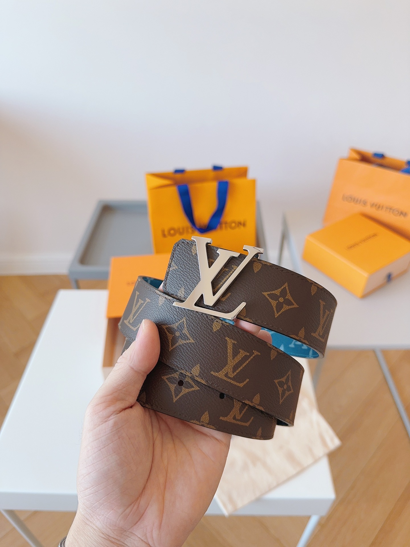 ルイ・ヴィトン「Louis Vuitton」モノグラム クラシック ベルト100CM