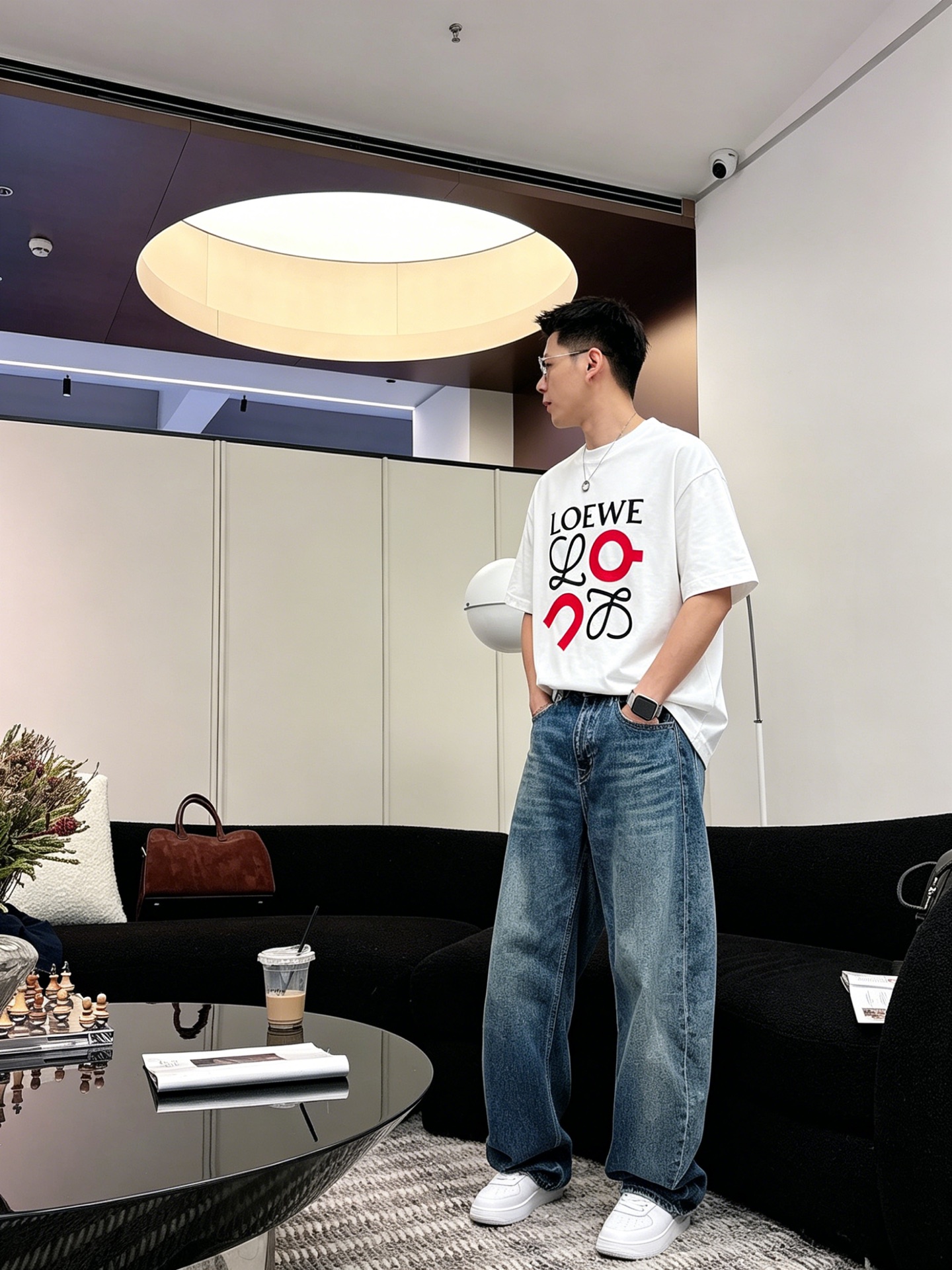ロエベ「Loewe」ロエベ ロゴプリントTシャツ / ショートスリーブ クルーネック