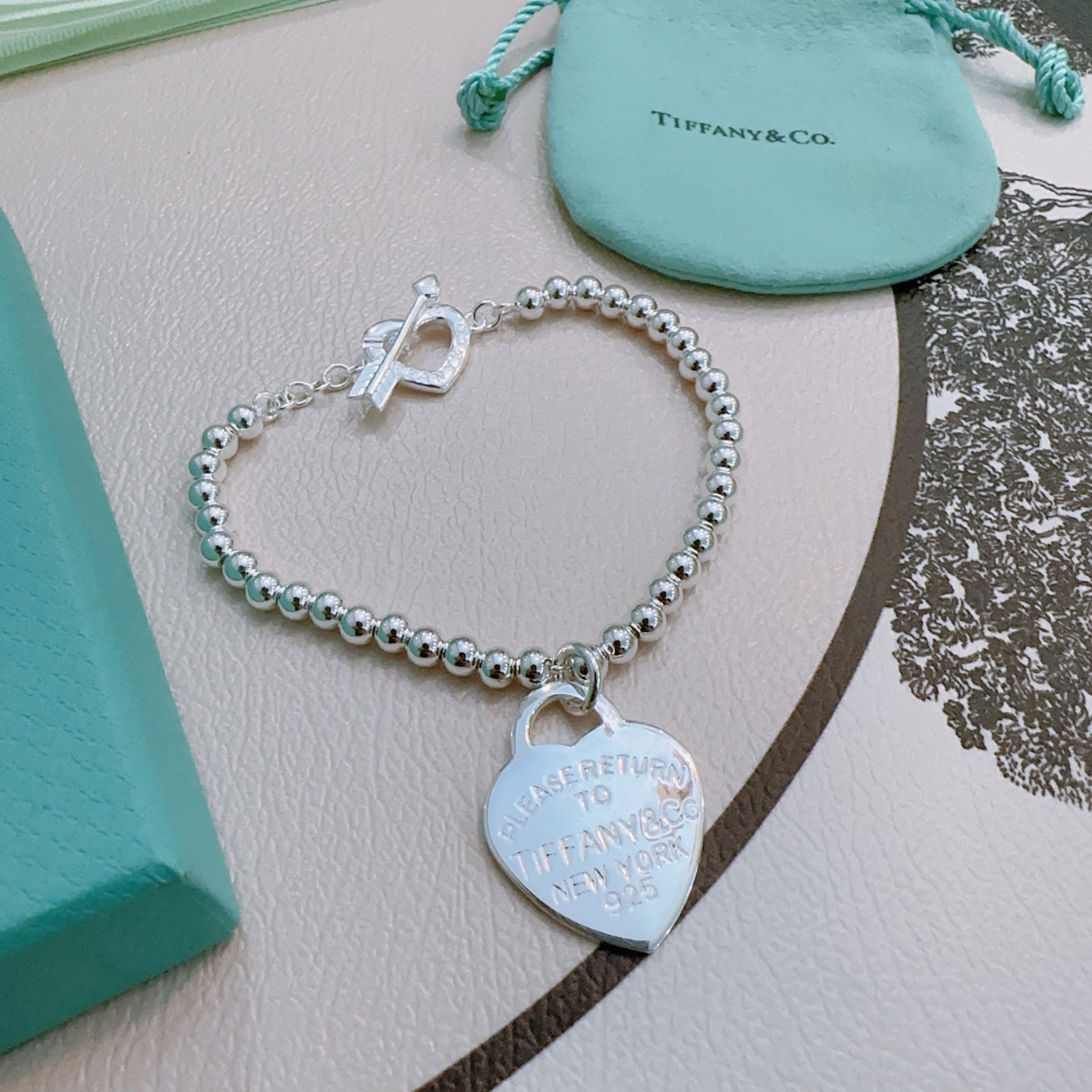 ティファニー「Tiffany & Co.」ポリッシュドシルバーリンク ブレスレット