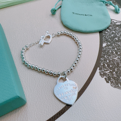 ティファニー「Tiffany & Co.」ポリッシュドシルバーリンク ブレスレット