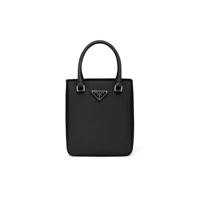 PRADA「プラダ」 スモール ブラッシュドレザー トートバッグ ブラック 5色