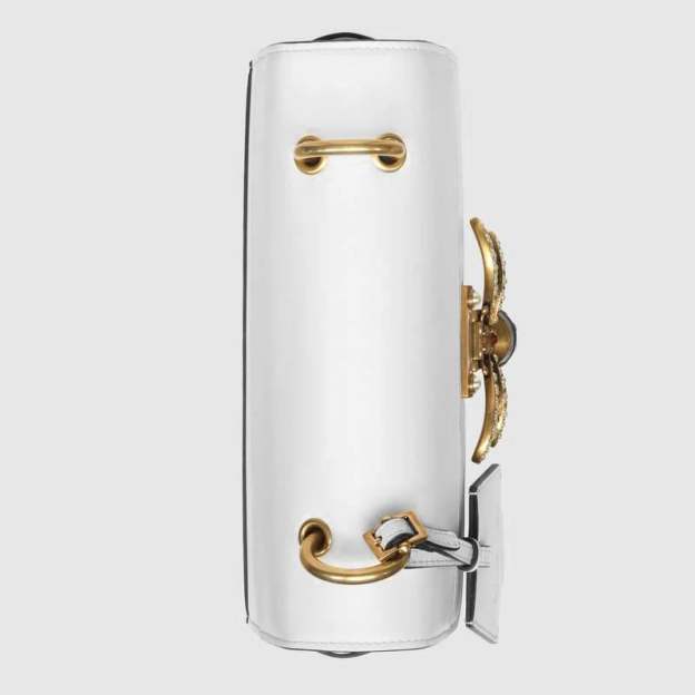 グッチ「Gucci」 〔クイーン マーガレット〕レザー トップハンドルバッグ