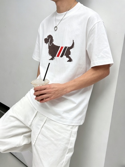 バーバリー「Burberry」バーバリー TB ロゴプリントTシャツ / ショートスリーブ クルーネック