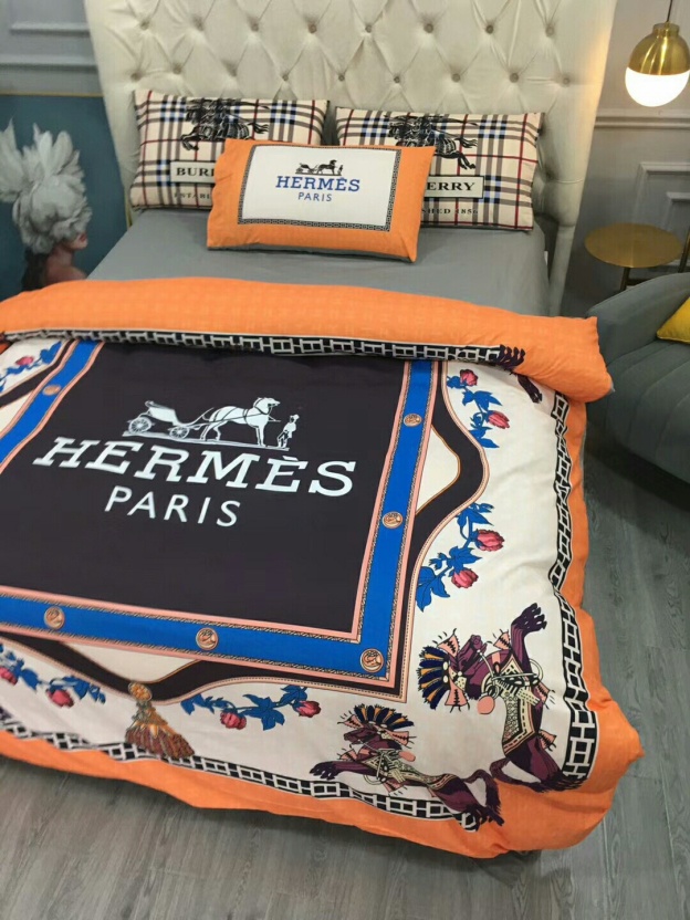 エルメス「Hermès」プレミアムコットン デジタルプリント 4点セット