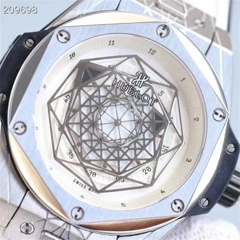 ウブロ「Hublot」ビッグバン ウニコ サンブルー チタニウム ホワイト45MM