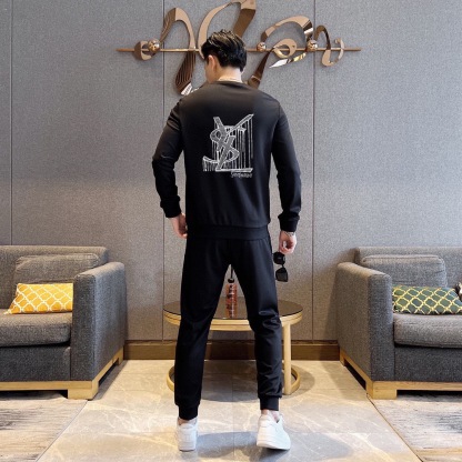 サンローラン「Saint Laurent」2025 秋冬ローマコットン スウェットセット