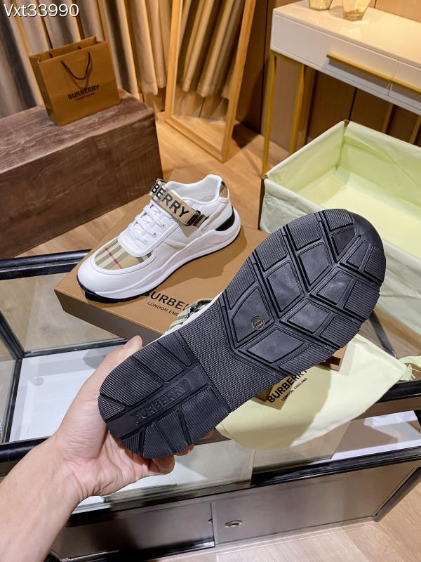 バーバリー「Burberry」バーバリー チェック プラットフォーム スニーカー / レザースニーカー