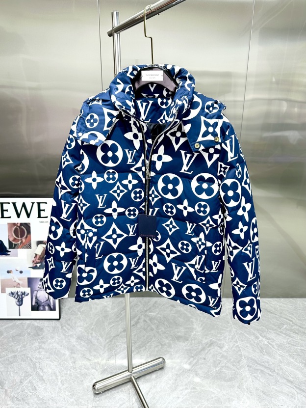 ルイ・ヴィトン「Louis Vuitton」秋冬フード付きダウンジャケット