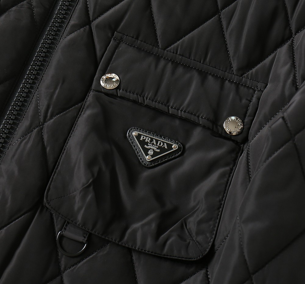 プラダ「Prada」秋の綿入りジャケット