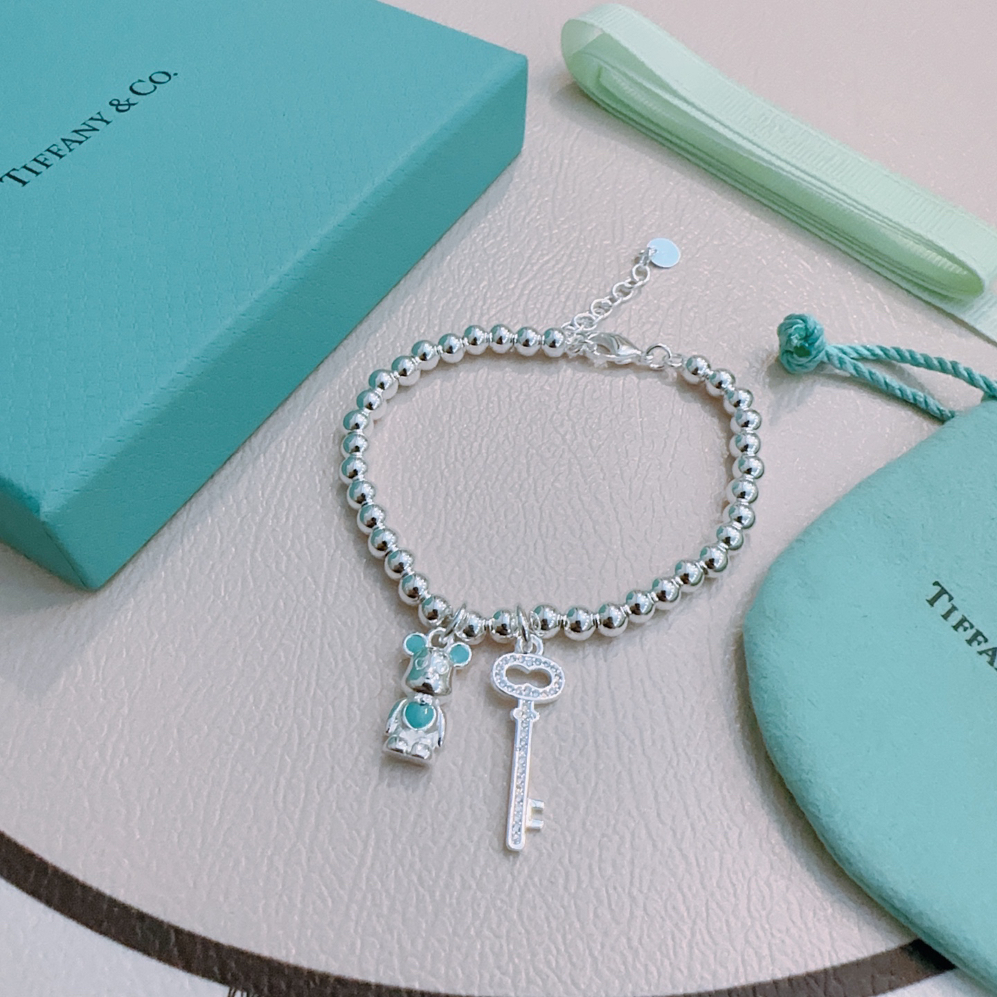 ティファニー「Tiffany & Co.」ポリッシュドシルバーリンク ブレスレット