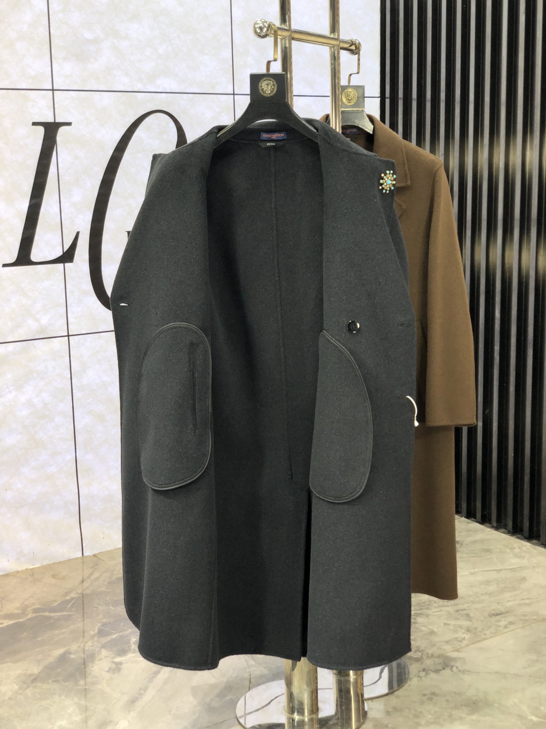 ルイ・ヴィトン「Louis Vuitton」メンズ カシミア オーバーコート