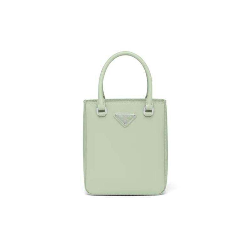 PRADA「プラダ」 スモール ブラッシュドレザー トートバッグ ブラック 5色