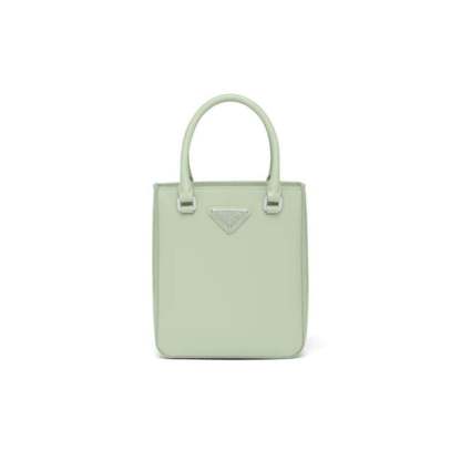 PRADA「プラダ」 スモール ブラッシュドレザー トートバッグ ブラック 5色