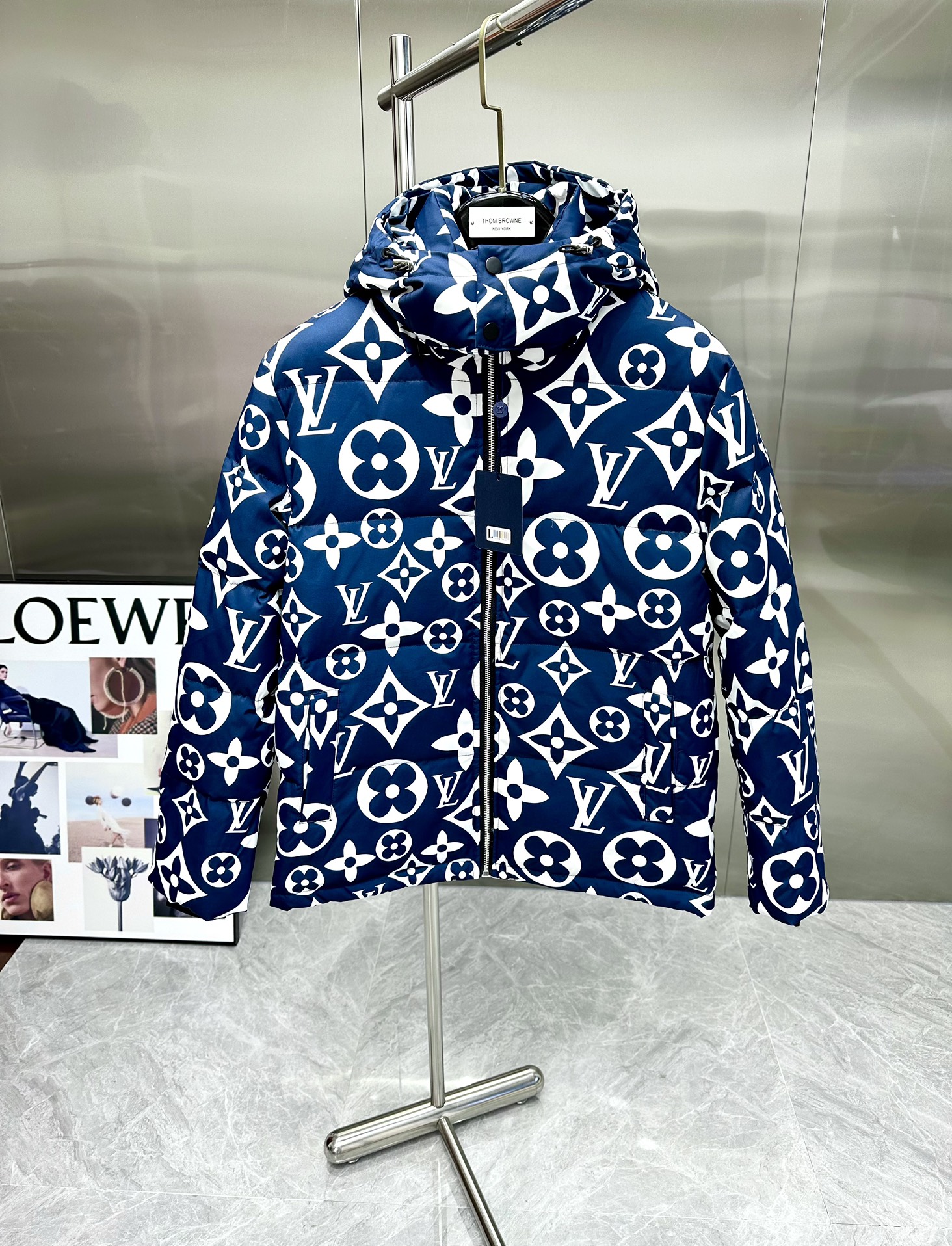 ルイ・ヴィトン「Louis Vuitton」秋冬フード付きダウンジャケット