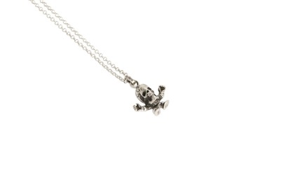 クロムハーツ「Chrome Hearts」スカルペンダント＆ビーズチェーンネックレス