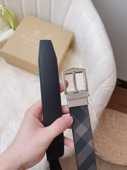 バーバリー「Burberry」クラシック チェック レザー ベルト100cm-ISETAN PRESTIGE CURATED