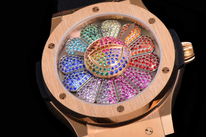 ウブロ「Hublot」クラシック フュージョン タカシ・ムラカミ サンライズ フラワー リミテッド エディション メンズウォッチ45MM