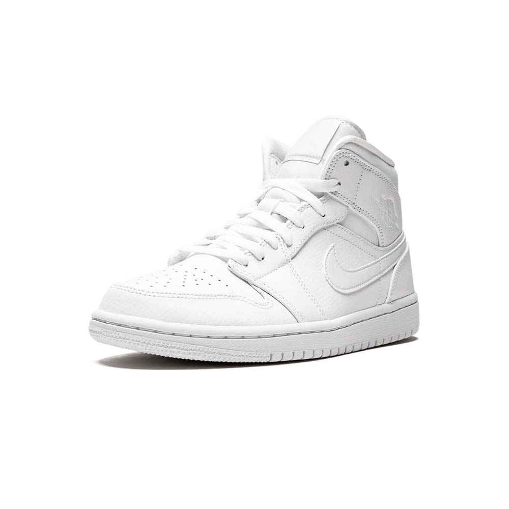 ナイキ「Nike」 Air Jordan 1 Mid ピュアホワイト スニーカー