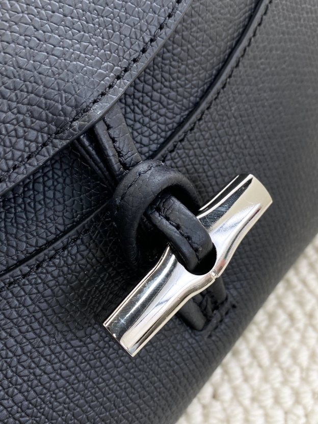 ロンシャン「Longchamp」ロンジャンプ ロゾー 竹節トップハンドルショルダーバッグ スモール