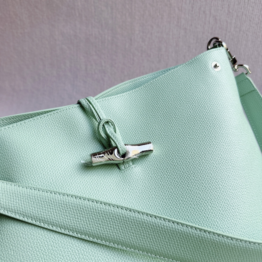 ロンシャン「Longchamp」ロンシャン ル ロゾー 竹節ショルダーバッグ レザートート