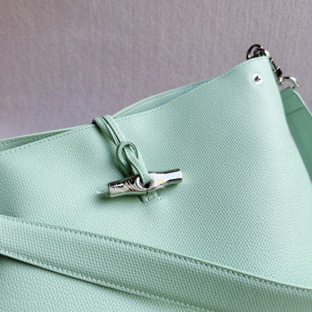 ロンシャン「Longchamp」ロンシャン ル ロゾー 竹節ショルダーバッグ レザートート