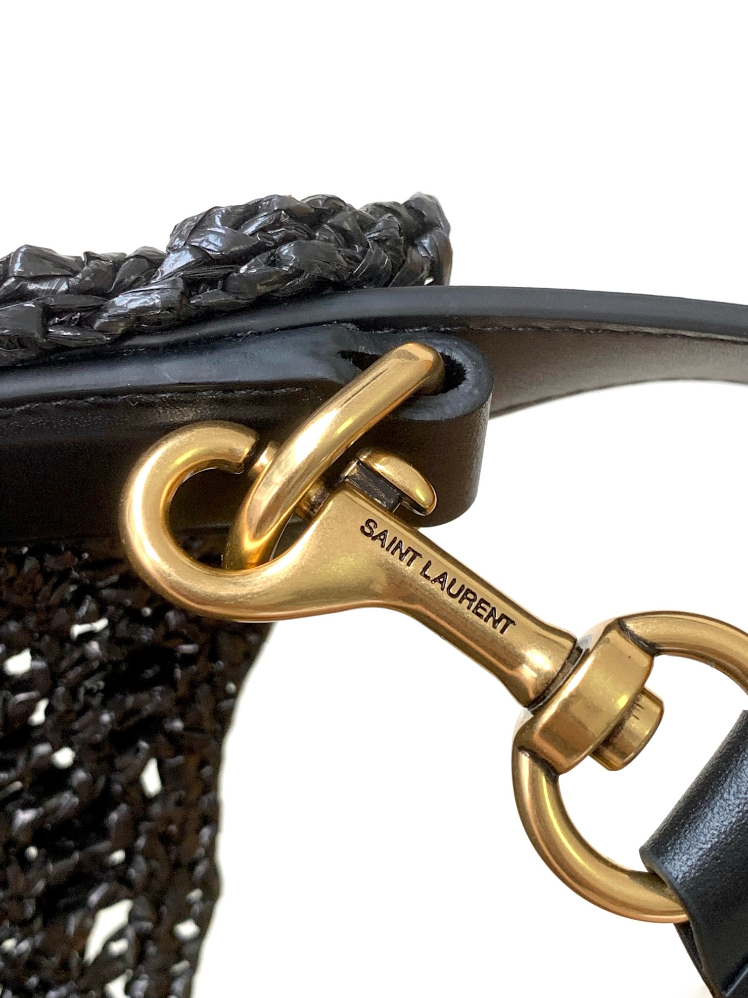 サンローラン「Saint Laurent」OXALIS ラフィア ショルダーバッグ