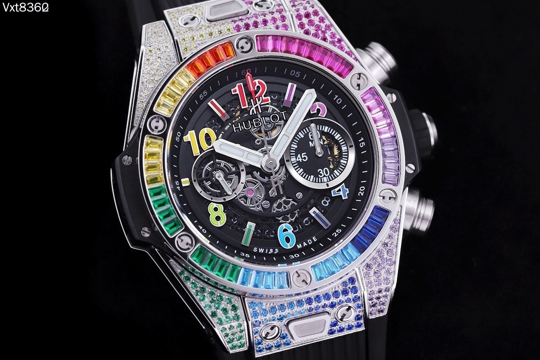 ウブロ「Hublot」ビッグバン ウニコ チタニウム レインボー 42MM