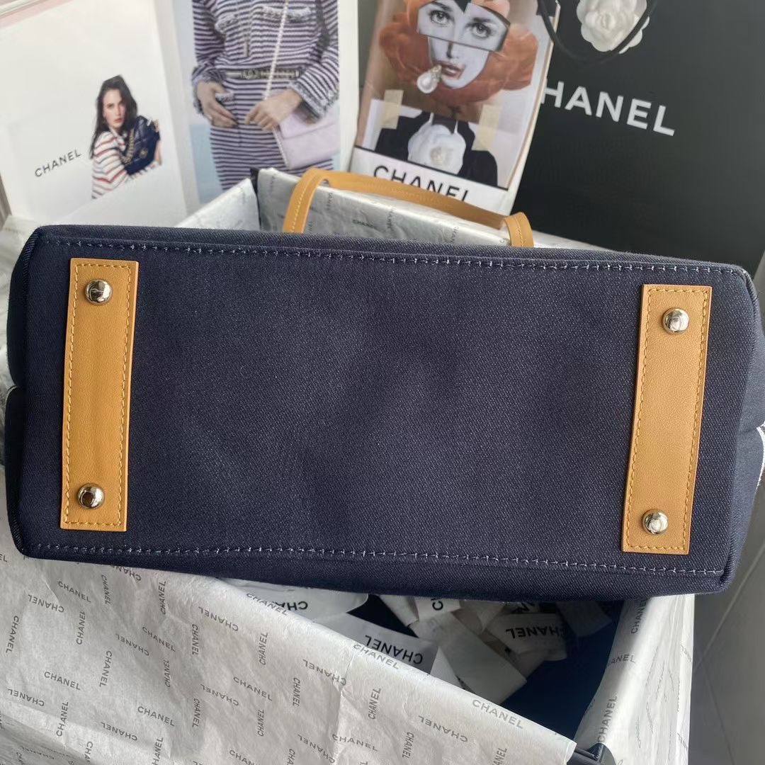 シャネル「Chanel」Coco Beach デニム トートバッグ