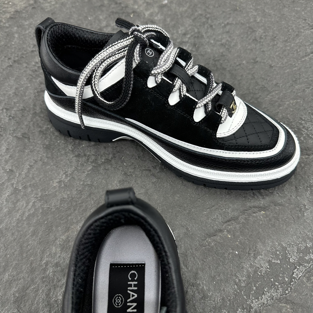 シャネル［Chanel］24C スエード×ラムレザー×カーフレザー プレミアムスニーカー