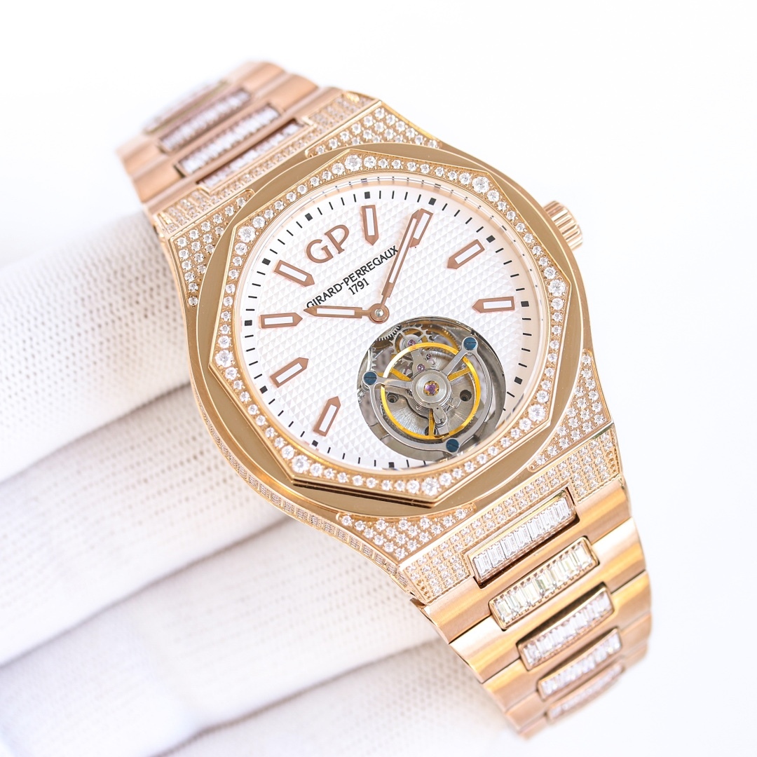 ジラール・ペルゴ「Girard-Perregaux」ラウレアート トゥールビヨン 腕時計42MM