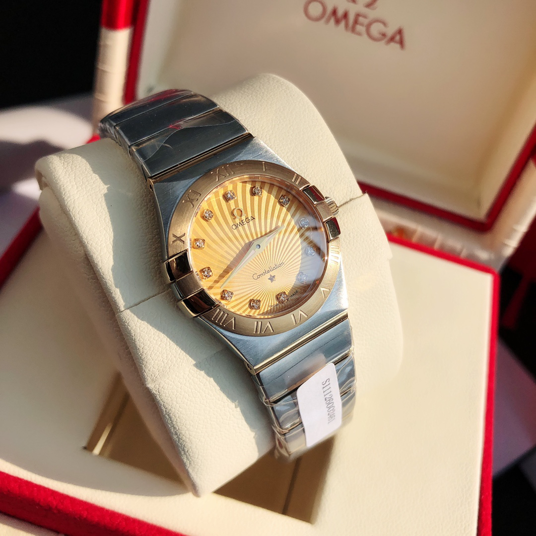 オメガ［Omega］コンステレーションシリーズ クオーツ レディースウォッチ27MM