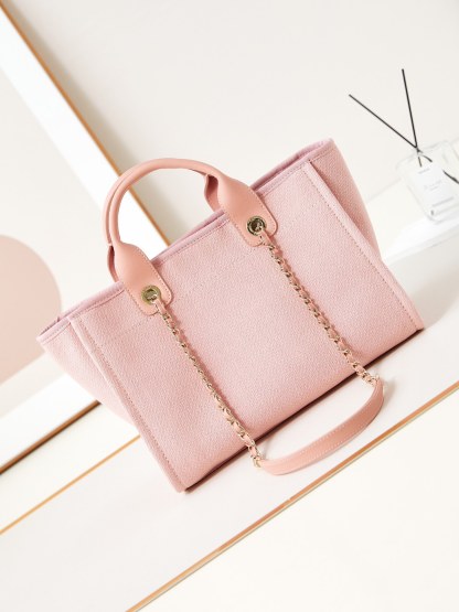 シャネル「Chanel」22SS シーズン ピンク ビーチトートバッグ