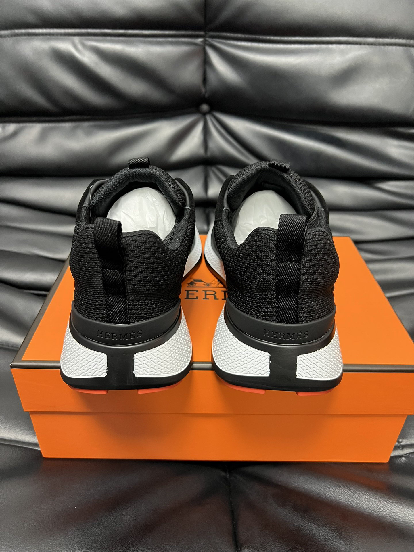 エルメス［Hermès］メンズ テックニット モダンスニーカー