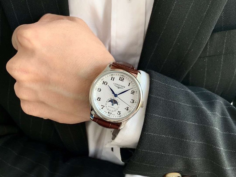 ロンジン「Longines」マスターコレクション ムーンフェイズ メンズウォッチ40MM