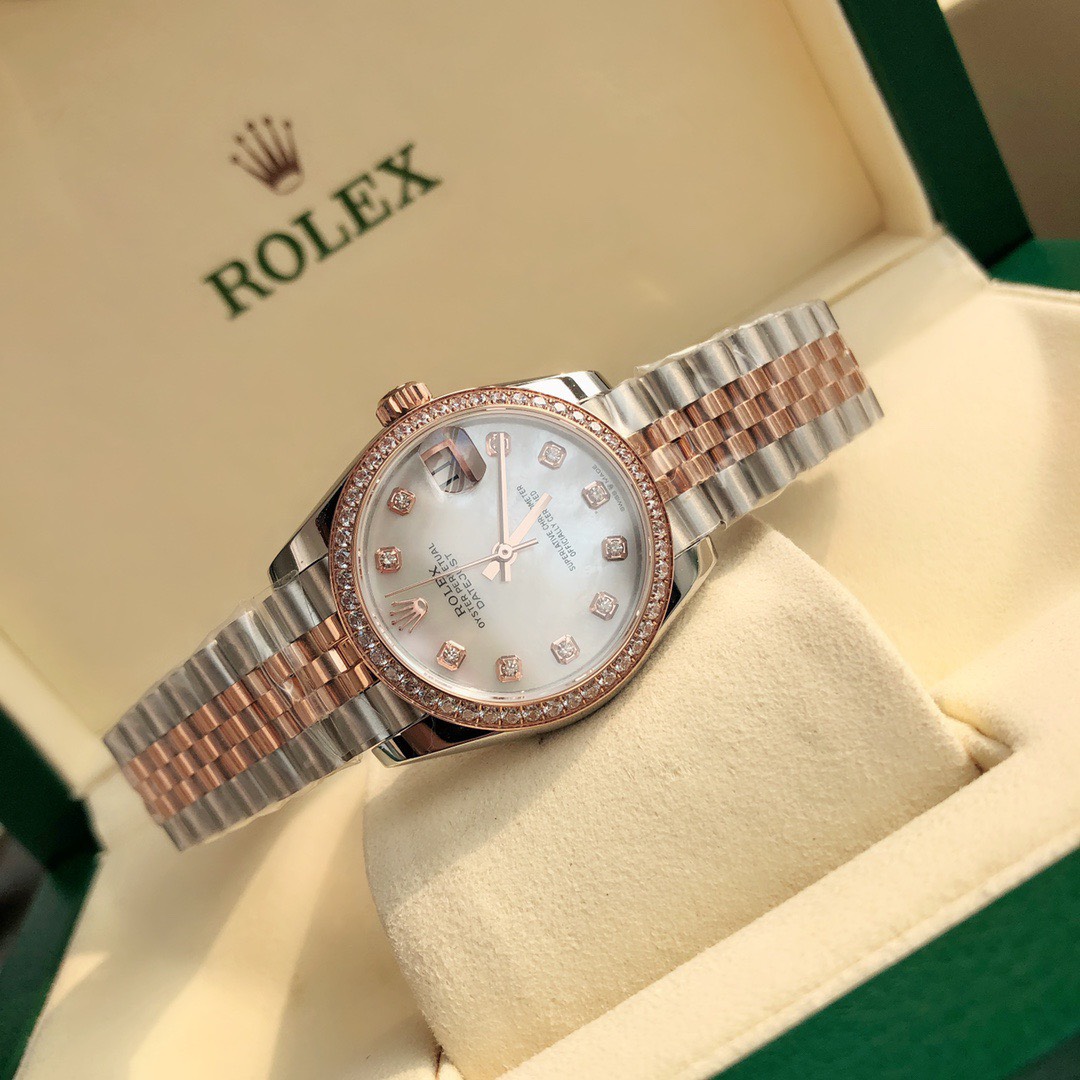 ロレックス「Rolex」デイトジャスト 31MM オイスタースチール＆エバーローズゴールド、ダイヤモンド