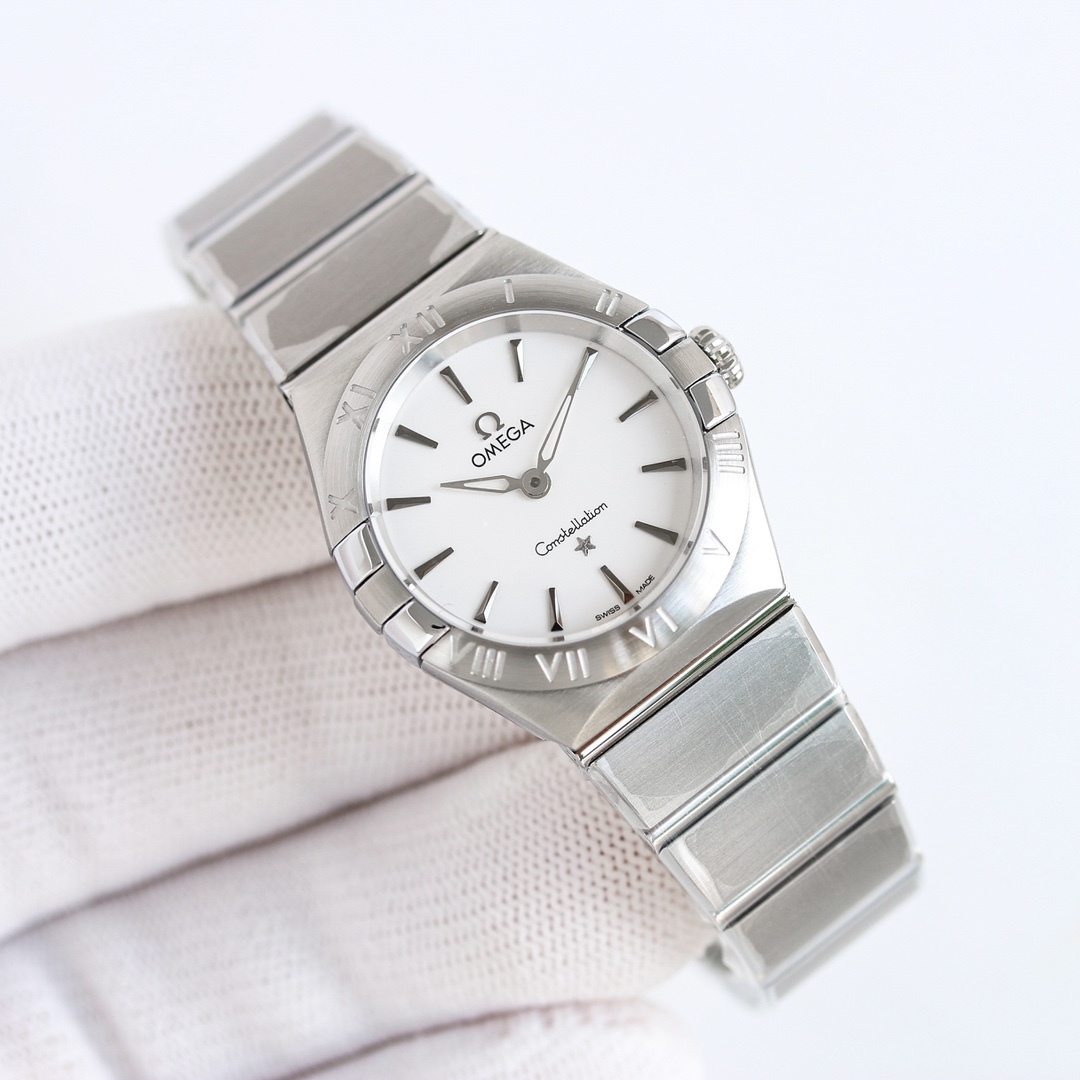 オメガ「Omega」星座シリーズ28 mmクワット腕時計