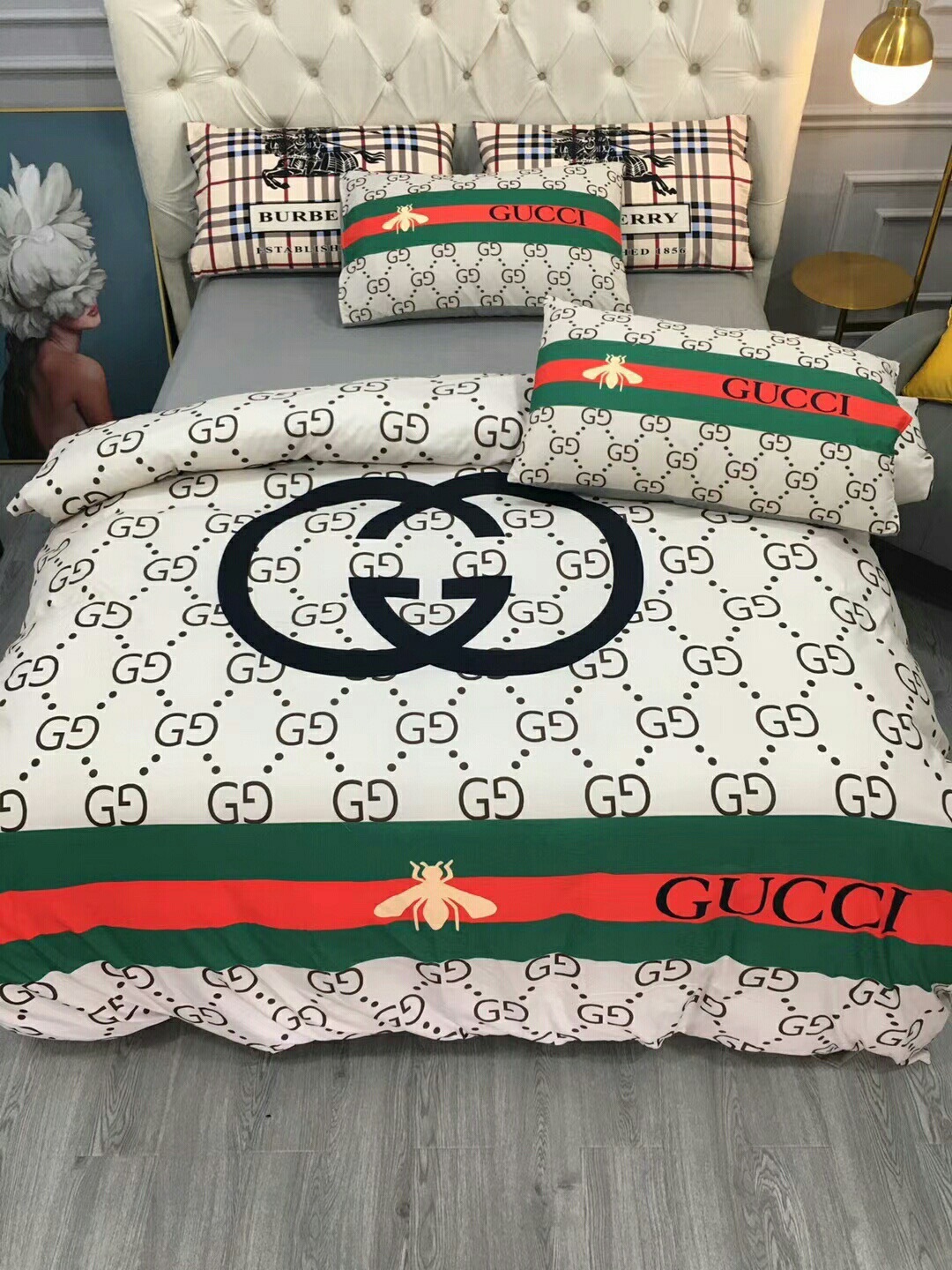 グッチ「Gucci」プレミアムコットン デジタルプリント 4点セット