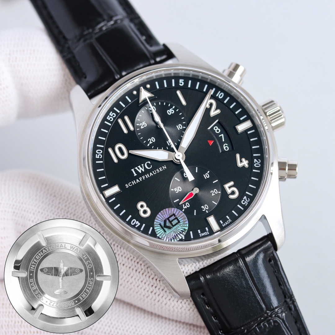 アイダブリューシー［IWC］シャフハウゼン パイロットウォッチ クロノグラフ スピットファイア クロノグラフ腕時計40MM