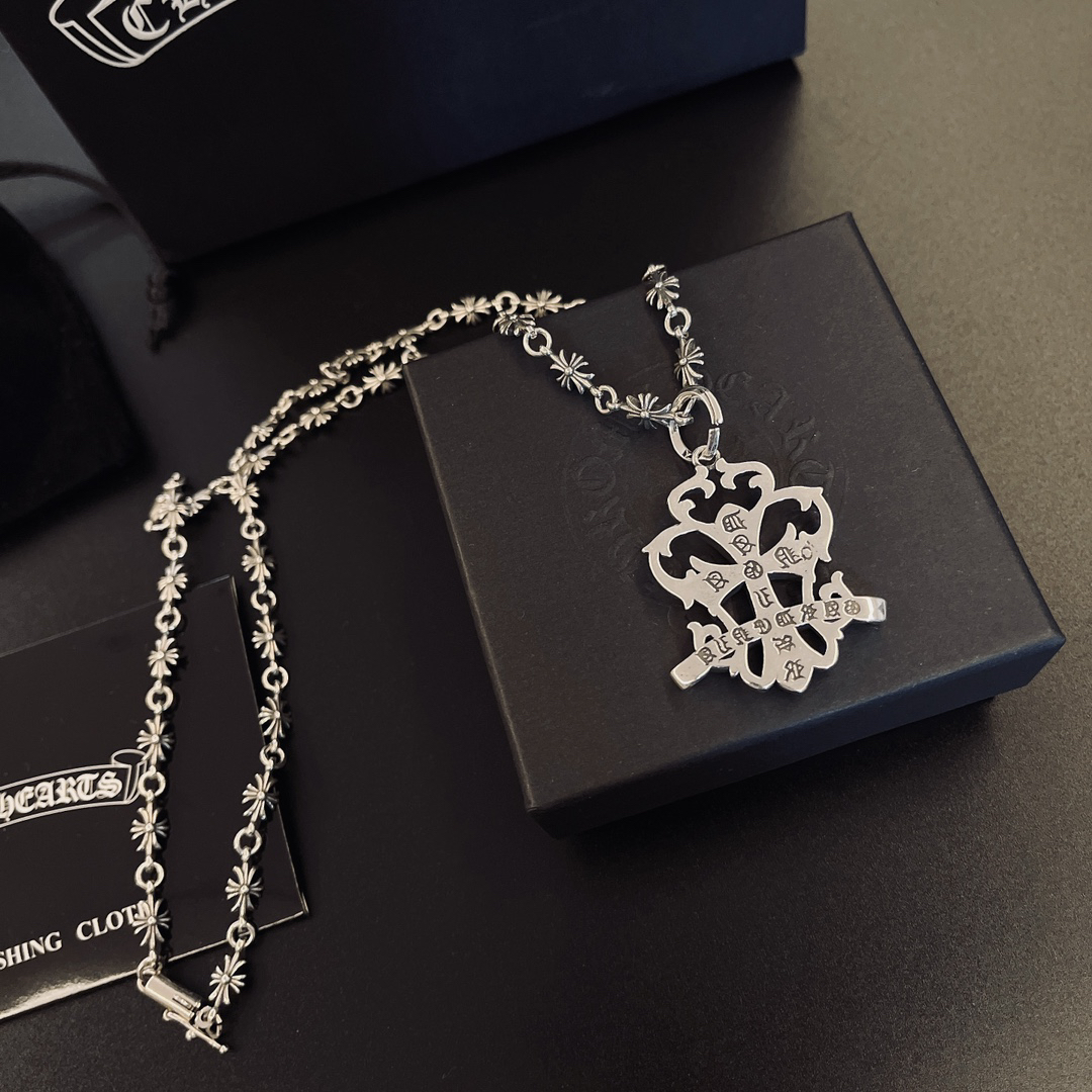 クロムハーツ「Chrome Hearts」シンプルペンダントネックレス - ユニセックス