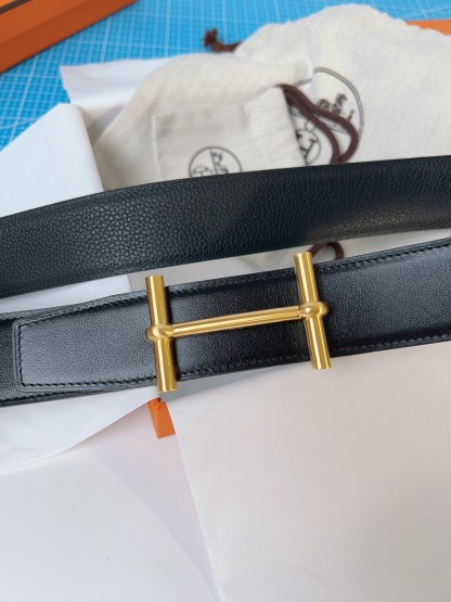 エルメス「Hermès」 ダブルフェイス トゴ革 ベルト100MM