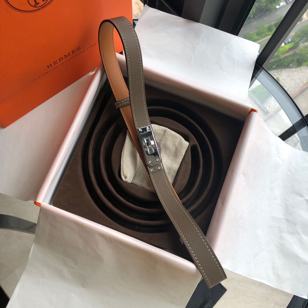 エルメス「Hermès」Kelly 18 ベルト レディース 100CM レザーベルト