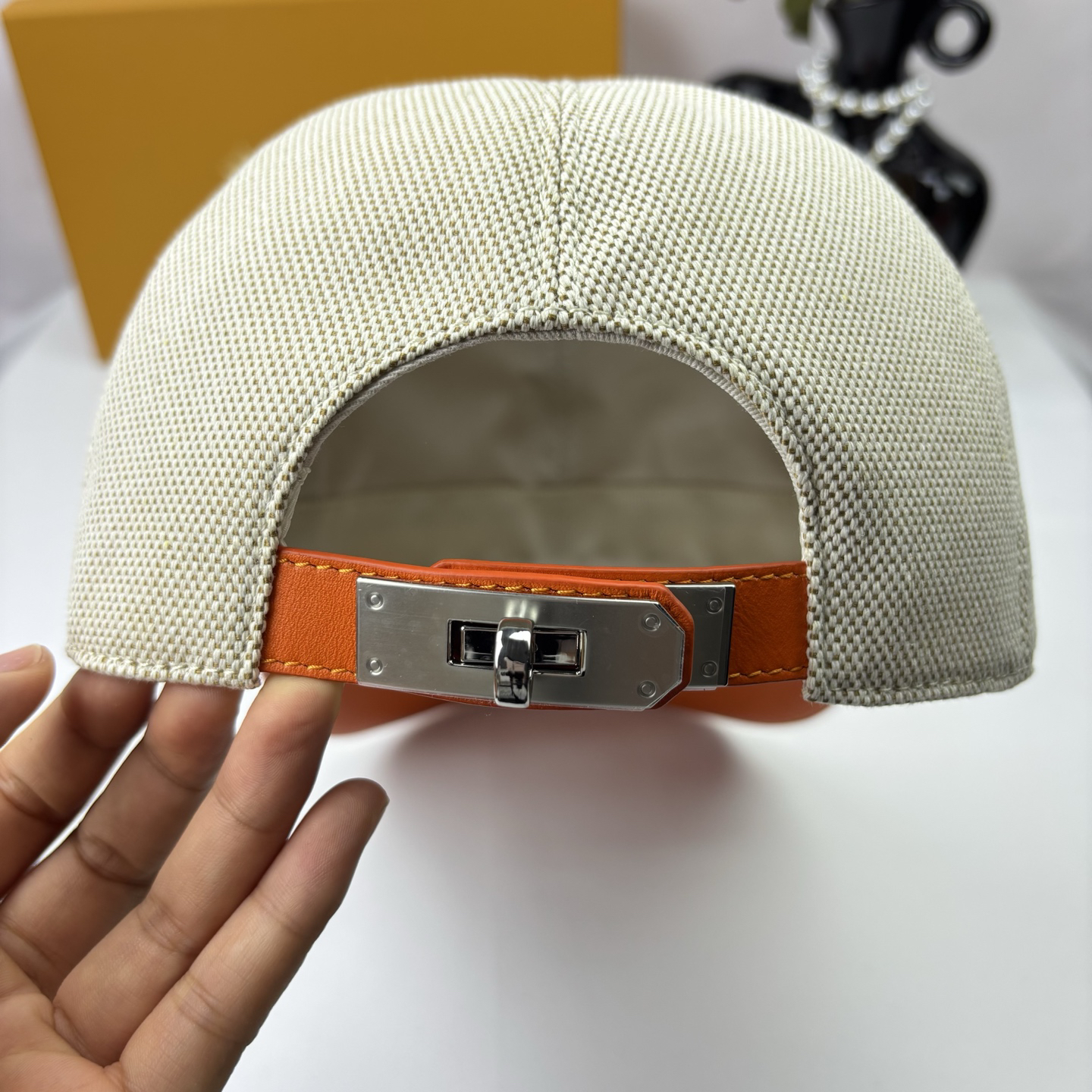 エルメス「Hermès」Tess Kelly Plein Air ストレッチHキャンバス キャップ