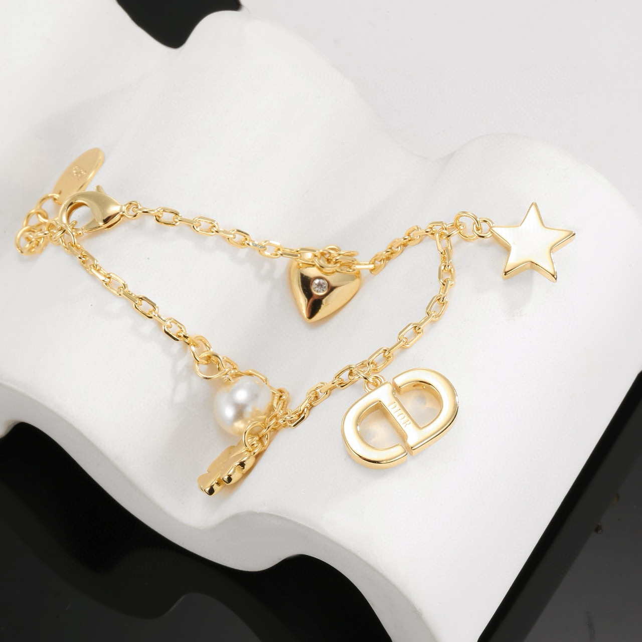 ディオール「Dior」PETIT CD パール ブレスレット18CM