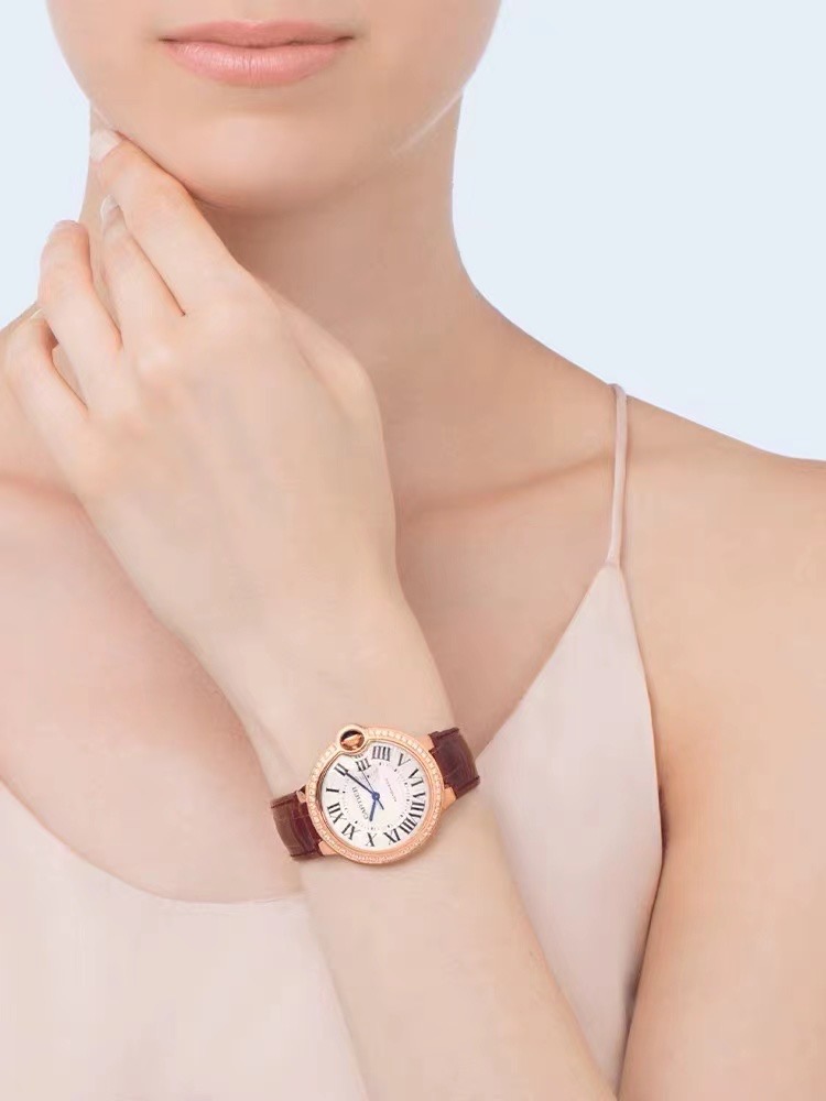 カルティエ［Cartier］バロン ブリュ 33mm 自動巻き 腕時計