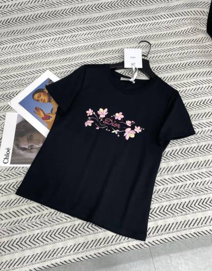 ディオール「Dior」25SS ハート＆バタフライ モノグラム プリントTシャツ