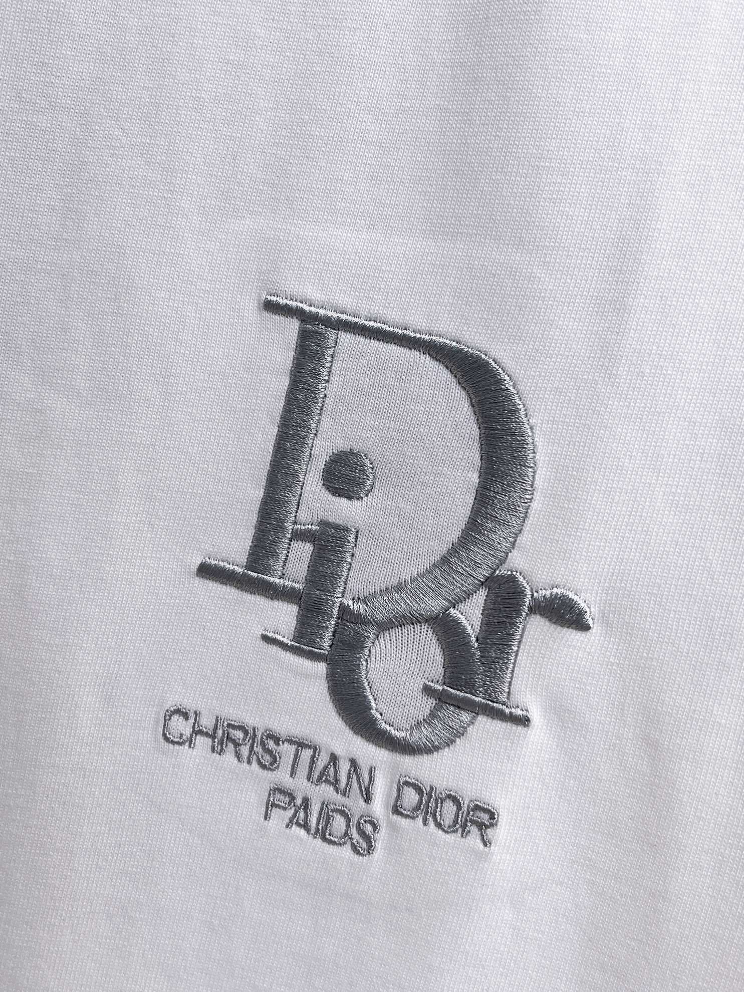 ディオール「Dior」25SS プレミアム エンブロイダリー ロゴTシャツ