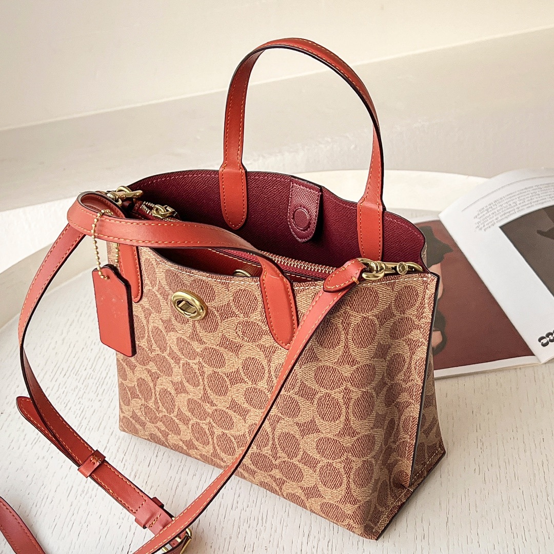 コーチ「Coach」 Willow Tote 24 シリーズ レディース ミニトートバッグ